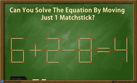 There are many mathematical brain teasers on this website. Solve these 5 difficult Matchstick Puzzles Riddles (with ...