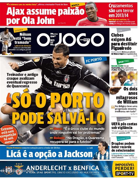 Os azuis e brancos até marcaram cedo. Colossal Benfica: Esmiuçar a capa d'ojogo