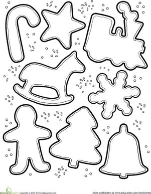 Christmas cookie collage coloring page. Christmas Cookie Decorating Activity | Christmas coloring sheets, Christmas ornament template ...