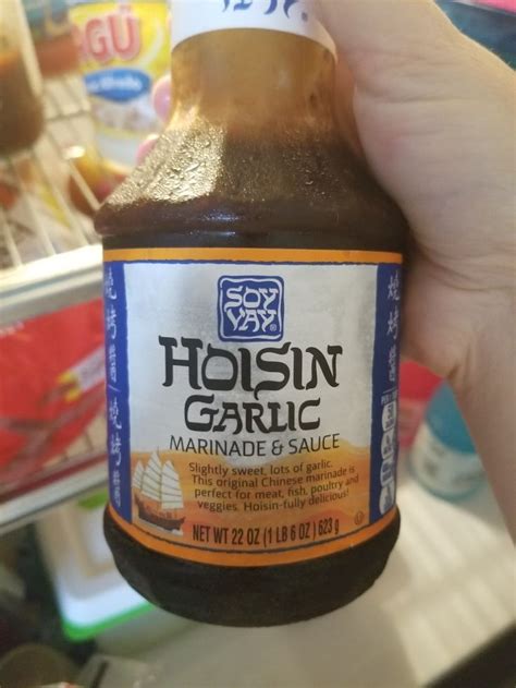 Although regional variants exist, hoisin sauce usually includes soybeans, fennel, red chili peppers. Soy Vay Hoisin Garlic Marinade & Sauce 1 tbsp 3 WWSP ...