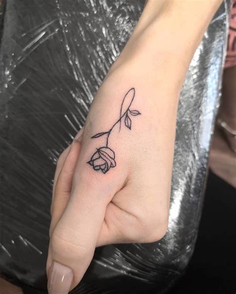 Cute finger tattoos come as a good design for those excited about tattoos yet not bold enough to wear bold designs. Top 61 Best Tiny Rose Tattoo Ideas - 2021 Inspiration Guide