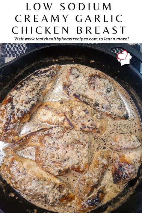 There's nothing quite as satisfying as a sheet pan supper that's high on flavor and low on cleanup. Low Sodium Creamy Garlic Chicken Breast - Tasty, Healthy ...