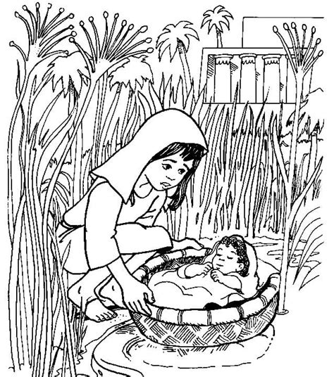 The really big book of bible story coloring pages god protects baby moses. Moses Printable Coloring Pages - HubPages