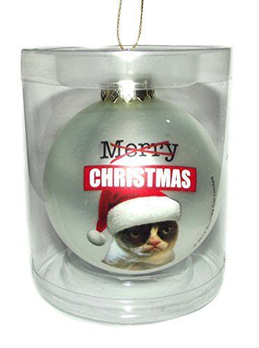 We've made a list and we've checked it twice, and these are the nicest of the nice (cats). 3″ Grumpy Cat Ornament "Merry Christmas" | Christmas ...