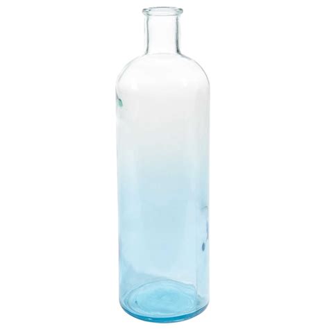 12 bouteilles 8 anneaux bl bleu 400 ml. Bouteille déco en verre bleu H 32 cm CAPRI | Maisons du Monde