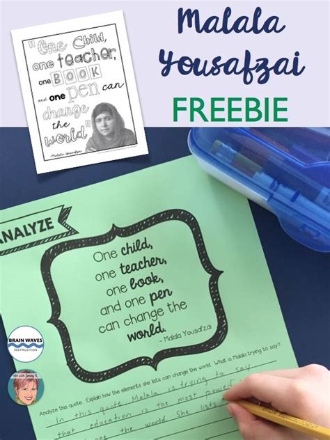 Ideal for children from preschool through first grade, this malala yousafzai paper. Malala Yousafzai Classroom Activities - Art with Jenny K ...