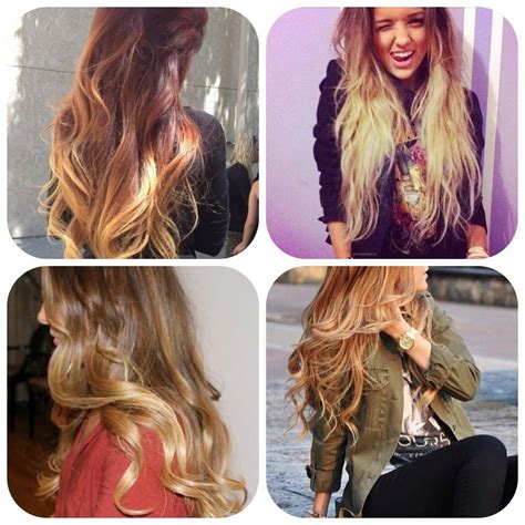 Dye the entire section, making sure the hair is saturated. Hair I want ombré brown blonde bronde dip dye highlights ...
