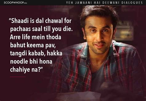 List 11 wise famous quotes about yeh jawaani hai deewani bunny: 14 'Yeh Jawaani Hai Deewani' Dialogues That Prove It's Our ...