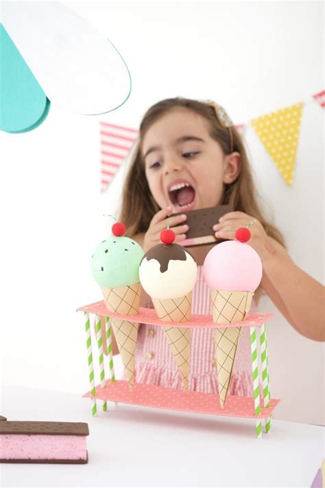 They make great additions to hanging baskets. DIY Cardboard Box Ice Cream Cart | damask love | Damask Love