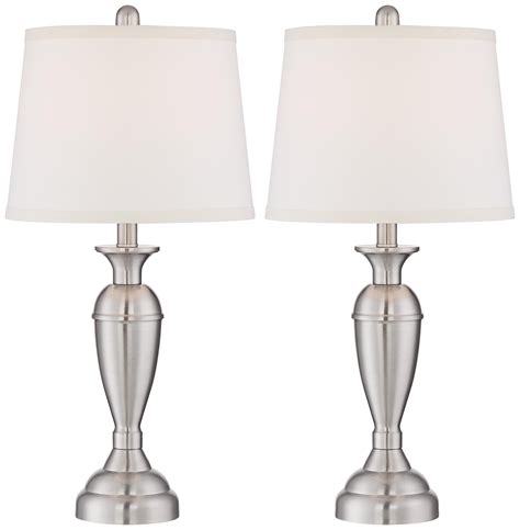 Ratings, based on 110 reviews. Blair Brushed Nickel Metal Table Lamp Set of 2 - #8J906 ...