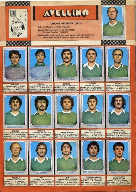 Avellino risultati in diretta (e live video streaming online) in tempo reale, calendario e risultati di tutti i tornei di calcio che il avellino ha giocato. AVELLINO 1978-1979 | Calciatori, Calcio, Portiere