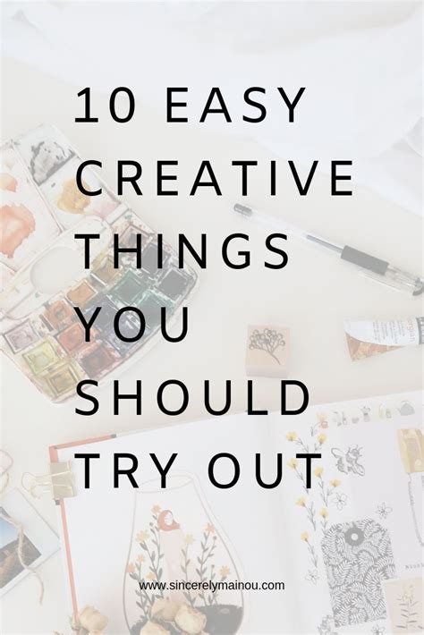 10 Simple Creative Hobbies You Should Try Out | Creative ...