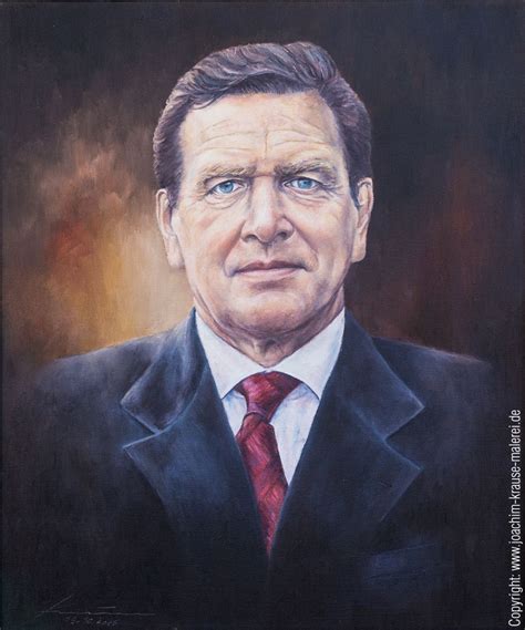 Gerhard schröder wird am 7. Portrait Bundeskanzler a.D. Gerhard Schröder - Joachim ...