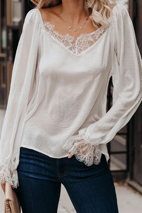 Check spelling or type a new query. US$ 7.68 White Satin Lace Blouse Wholesale