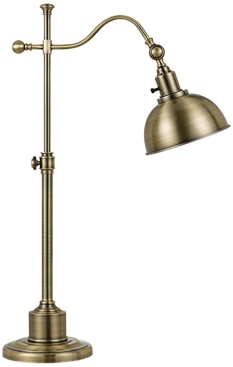 Desk lamp gooseneck desk lamps for everyday tasks. Portico Antique Brass Adjustable Pharmacy Desk Lamp | Lamp ...