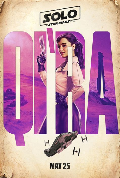 The film had its world premiere on may 10, 2018 at the el capitan theatre in los angeles. Solo: A Star Wars Story Qira character poster