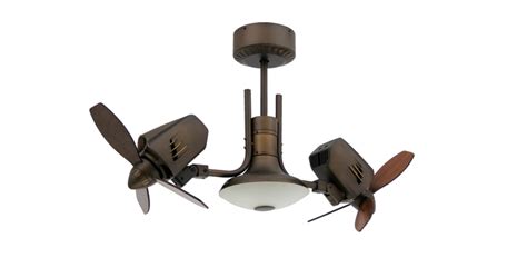 Also known as dual head ceiling fans or twin motor fans, they have blades on each head, which move air in multiple directions. 18 inch Mustang II Dual Motor Oscillating Oil Rubbed ...