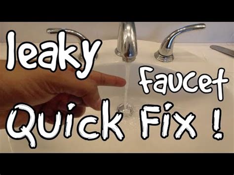 Check all of the water supply. How to fix a leaky dripping bathroom sink faucet by ...