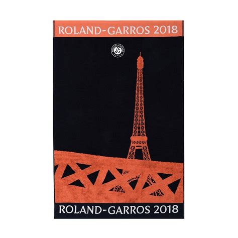 Official Roland-Garros 2018 men's player towel - navy blue ...