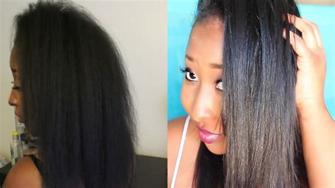 Are you tired of looking at your natural hair all day long? How I Get My Natural Hair SILKY Straight - YouTube