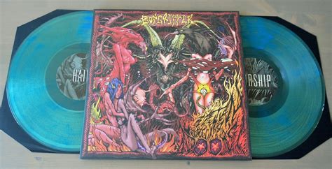 The images on this page are photos of the actual album. hardcore/metal vinyl: bongripper - satan worshipping doom