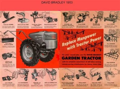 1949 david bradley garden tractor. david bradley 1953 color | Tractors, Garden tractor, Walk ...