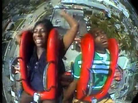 Stepmother boobs failing out | slingshot ride. DIED ON SLING SHOT - YouTube