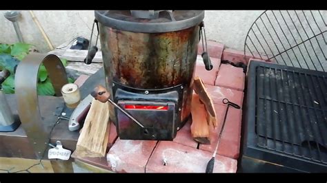 Instead of burning wood, the flames are fueled by the combustion of propane or natural. Rocket Stove ' Fire pit ' mod for smokeless fires that ...