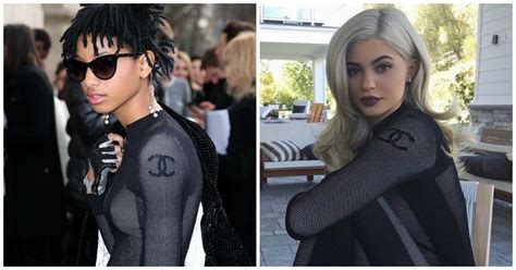 Made another arab kylie jenner edit, thoughts? Kylie Jenner and Willow Smith Wear Chanel Catsuits | Teen ...