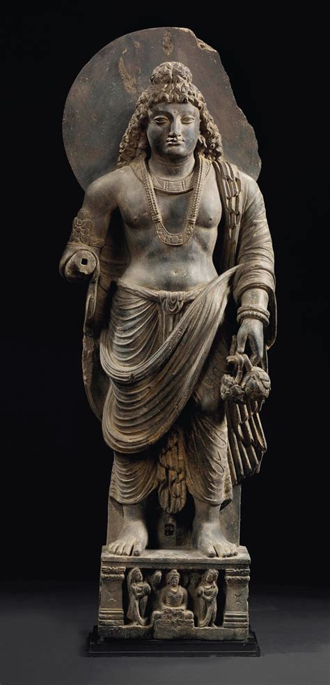 Un jeune couple nous offre une superbe baiser et une très belle. RARE STATUE DE GAUTAMA SIDDHARTA EN SCHISTE GRIS GANDHARA ...