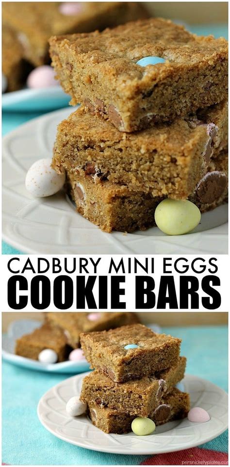 Use leftover egg yolks in everything from salad dressing to desserts. Cadbury Mini Eggs Cookie Bars! Every year I look forward ...