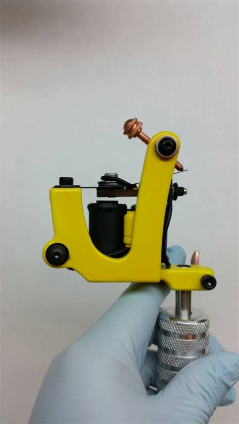 Since skilled tattoo artists often train on artificial surfaces or even pig skin before moving onto human canvas. Handmade Tattoo Machine-Hand Wound Coils-Electric Yellow | Tattoo machine, Tattoo equipment ...