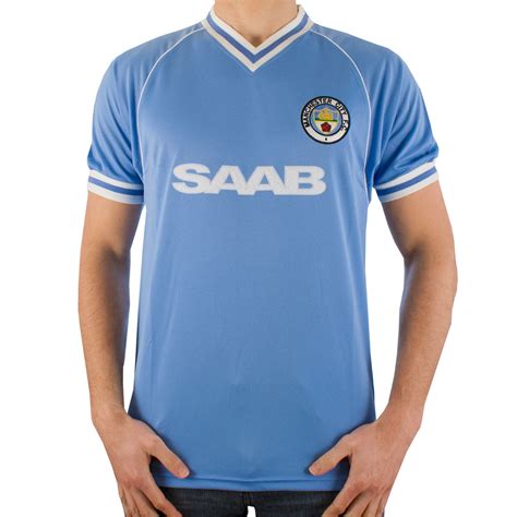 Maillot rétro Manchester City vintage 1982