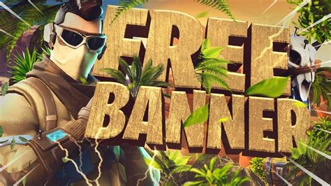 Creer gratuitement une banniere pour twitch canva. FREE TEMPLATE BANNER FORTNITE 2018//Speed Art - YouTube