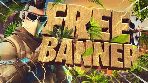 Modele de banniere a 5. FREE TEMPLATE BANNER FORTNITE 2018//Speed Art - YouTube