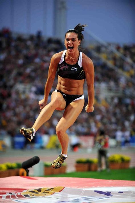 What's awesome about every great pole vault video i've ever seen is that the vaulter knows they did well and has time to celebrate before they even hit the ground. Yelena Isinbayeva (Pole Vault Record Holder 5.06 m (16 ft ...