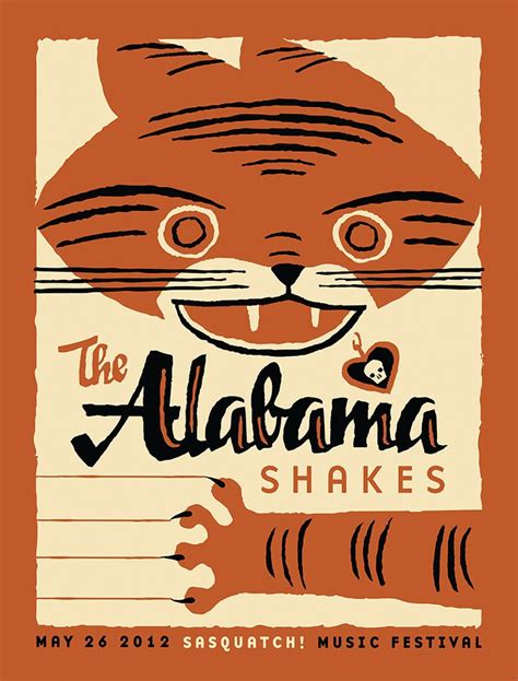 0 contributions in the last year. ALABAMA SHAKES Sasquatch Festival 2012 Gig Poster in 2020 ...