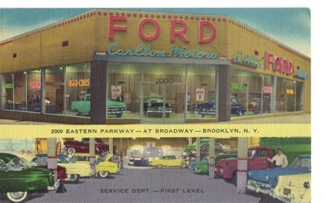 A car dealership complex selling chevrolet cars along northern boulevard in a stretch known for a strip of car dealerships and auto. Carlton Motors Corp., Ford Dealership, Brooklyn, New York ...