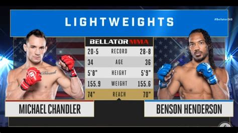 He was born the second of four children to michael sr. Michael Chandler vs Henderson 2 full fight video Bellator 243