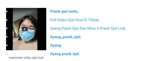 Jun 05, 2021 · miss dinda olmek (download full videos). Miss A Prank Ojol : Ab Fsl0m92ipqm : Viral miss prank ajak mas ojol begituan. | cecilialanza