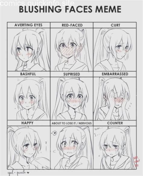 Clean up your drawing and add the details. Manga zeichnen lernen | Anime drawings tutorials, Manga drawing, Blushing face