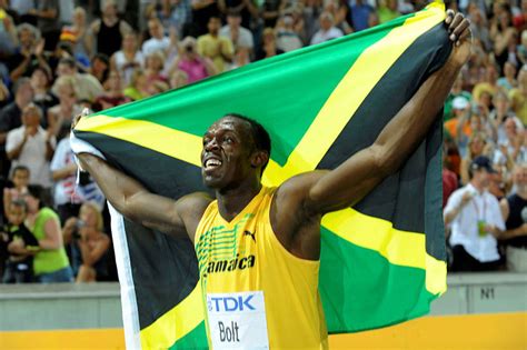 He is a world record ho. Usain Bolt með veiruna