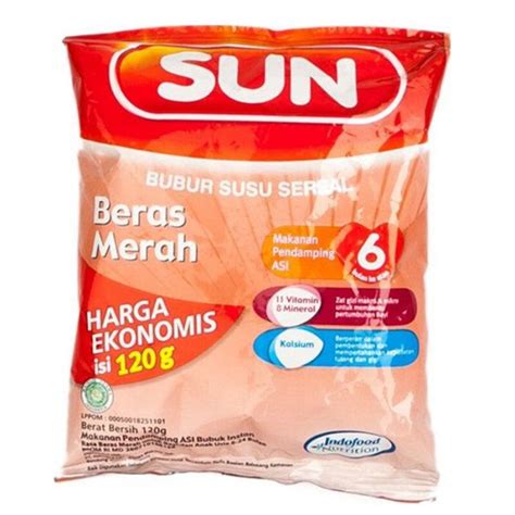 Bubur bayi merupakan salah satu jenis makanan pendamping asi yang banyak dipilih oleh para ibu. SUN BUBUR BAYI EKONOMIS SACHET 120 GR | Shopee Indonesia