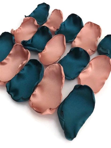 Here's how to do it: Dark Teal and Rose Quartz Flower Petals, Teal rose petals ...