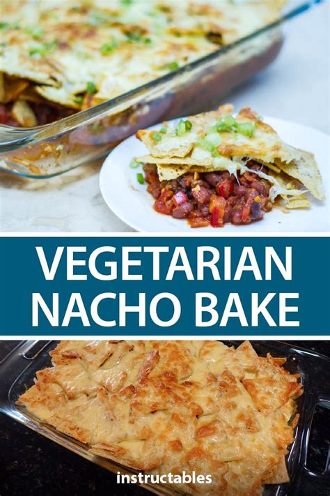 Spread half of beef mixture into the bottom of a 9 x 13 baking dish. Vegetarian Nacho Bake in 2020 | Vegetarian nachos, Baked ...