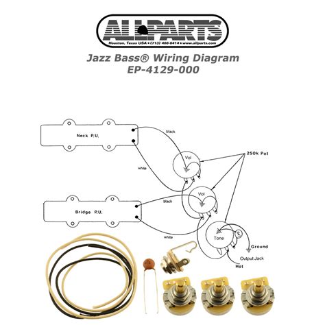 Here at mojotone, we know the importance of quality materials, attention to detail, and superior customer service. Wiring Kit for Jazz Bass - Kitarapaja