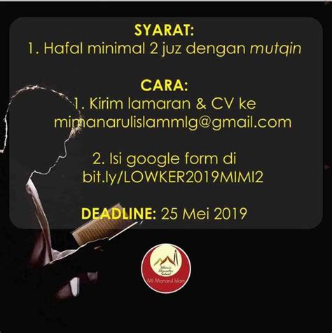 Banyak lowongan kerja pekalongan, sebanyak 22 loker pekalongan by lowongan kerja 15. Lowongan Kerja Guru Tahfidzul Quran - 𝙈𝙊𝙃𝘼𝙈𝙈𝘼𝘿 𝙅𝘼𝙀𝙉𝙐𝘿𝙄𝙉 di ...