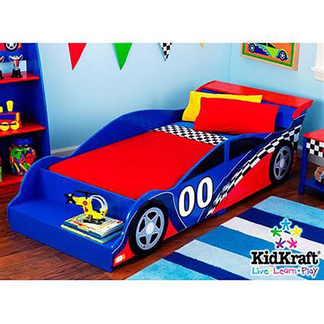 The bed is suitable for both boys and girls between the ages of 2 and 12. Toddler Bed Race Car Kids Bedroom Disney Boys Furniture | eBay