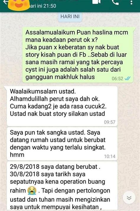 Pun begitu, bagi sesetengah kes yang lain. Selepas Diruqyah 'Gangguan' Itu, Syukurlah Pesakit Ustaz ...