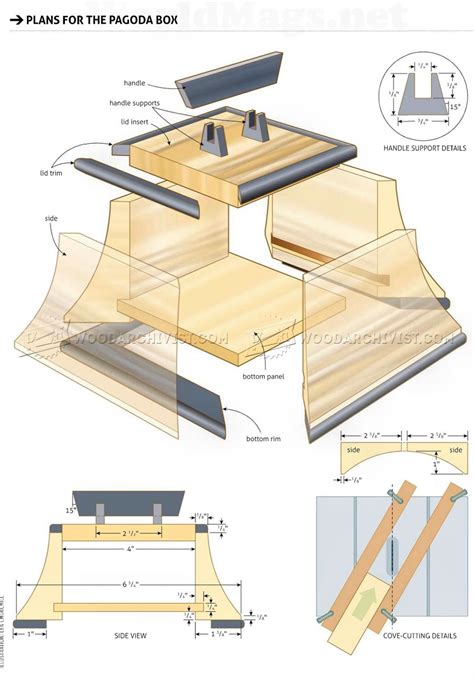 Carpentry plans wooden halloween decorations. Trinket Box Plans • WoodArchivist